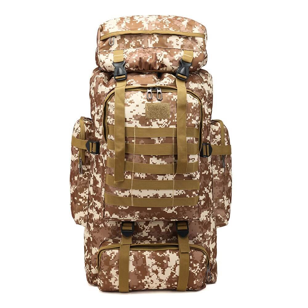 Multiple pockets for organization on Voyager 80L backpack