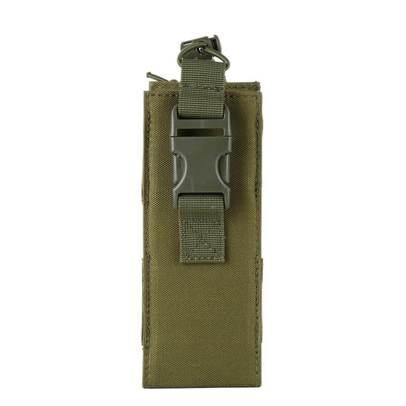 green 700ml capacity water bottle sling for hikers and runners