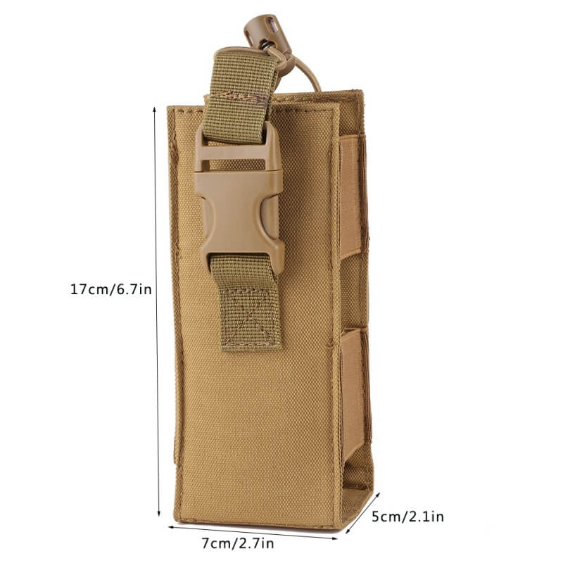 Stay hydrated and hands-free with this nylon water bottle holster