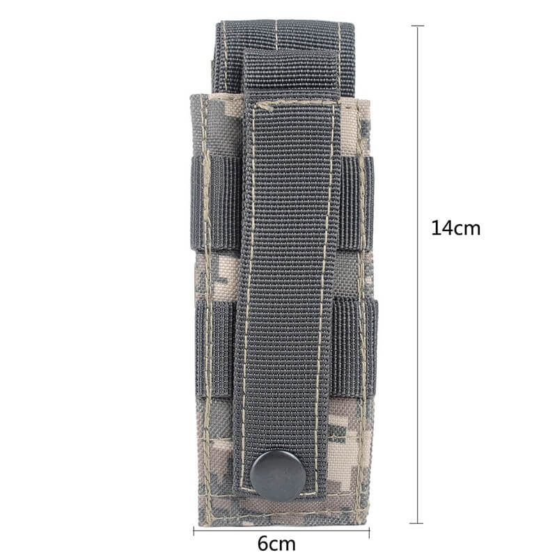 Nylon tactical flashlight bag fits on any belt