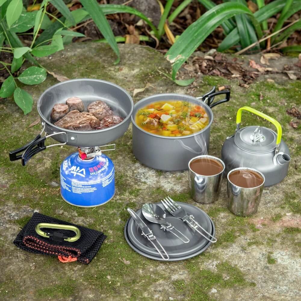 Lightweight and convenient outdoor cooking set for all of your adventures