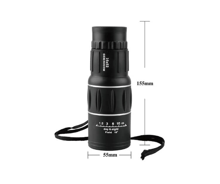 Powerful magnification of 16x52/40x60