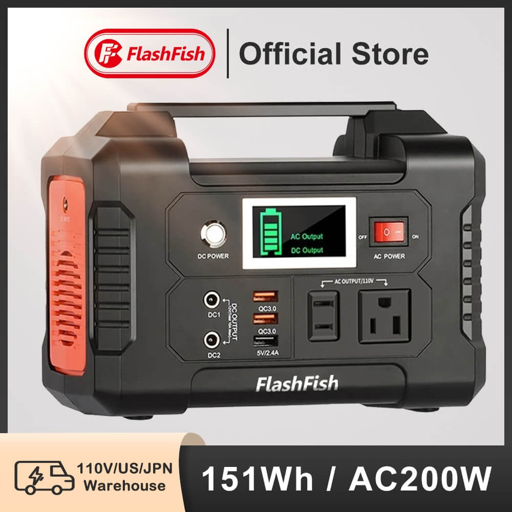 Portable power station with 200 watt output