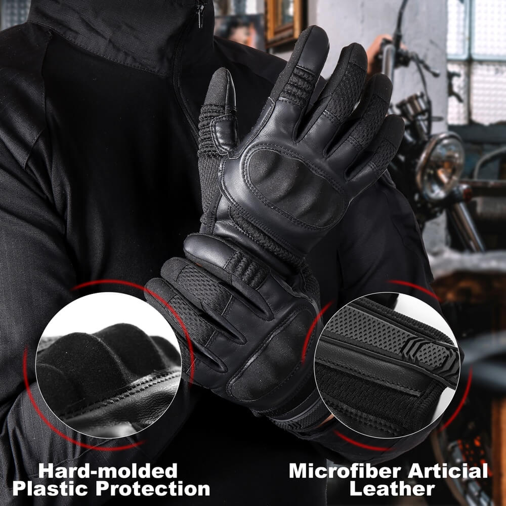 Touch screen compatibility on index fingers and thumbs, use your phone without removing your gloves