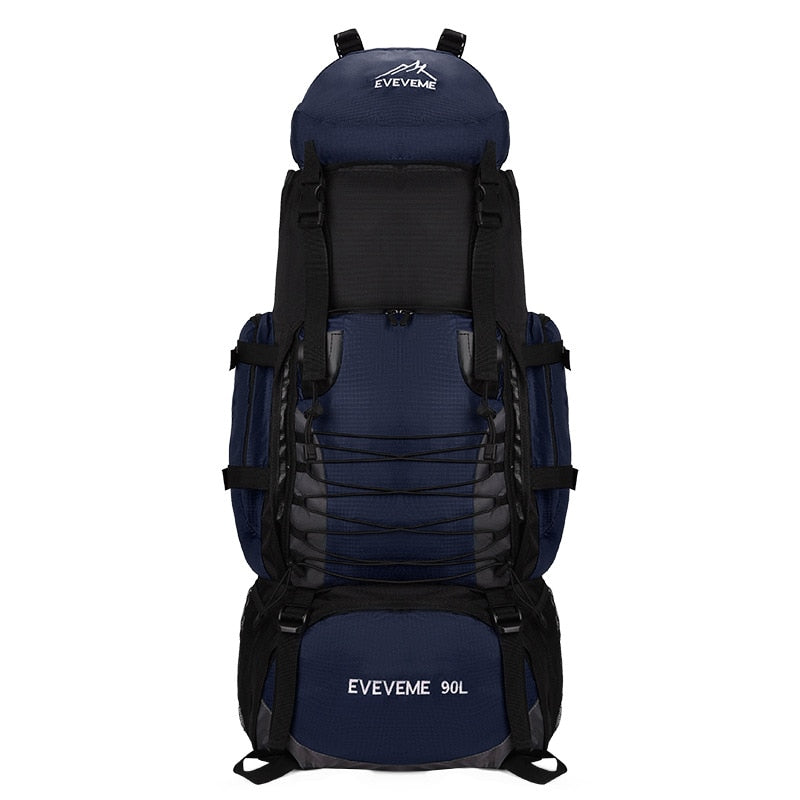 Tactical 70L: Military Denim Camping Backpack with Cooling and Comfort Features