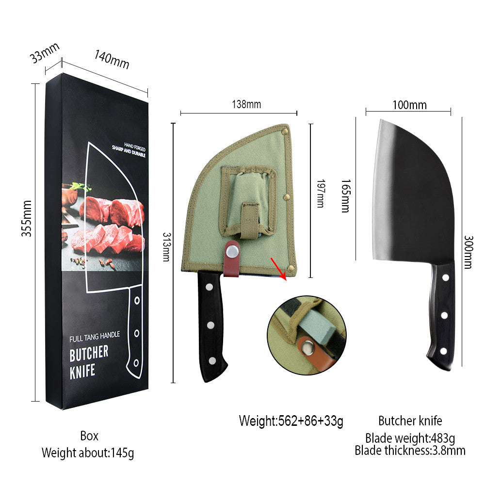 Versatile camping cooking knife with durable holster, perfect for outdoor cooking and food preparation while camping or backpacking