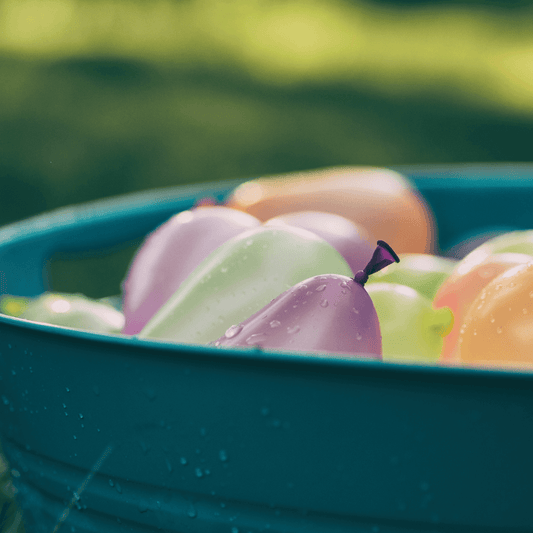 Colorful water balloons for outdoor games and summer fun - perfect for water balloon toss and other activities