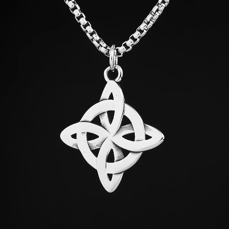 Artistic view of both Celtic Essence Pendants, Triquetra and Quaternary Knot, highlighting their intricate knotwork and timeless symbolism.