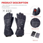 Non-slip design on electric heated gloves