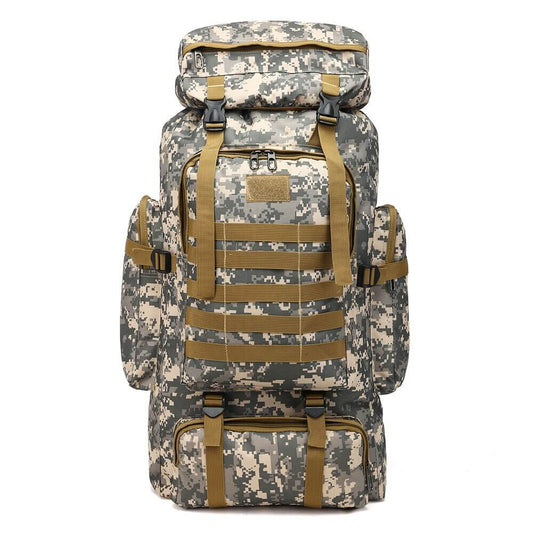 Voyager 80L Men's Outdoor Travel Backpack in Camouflage design