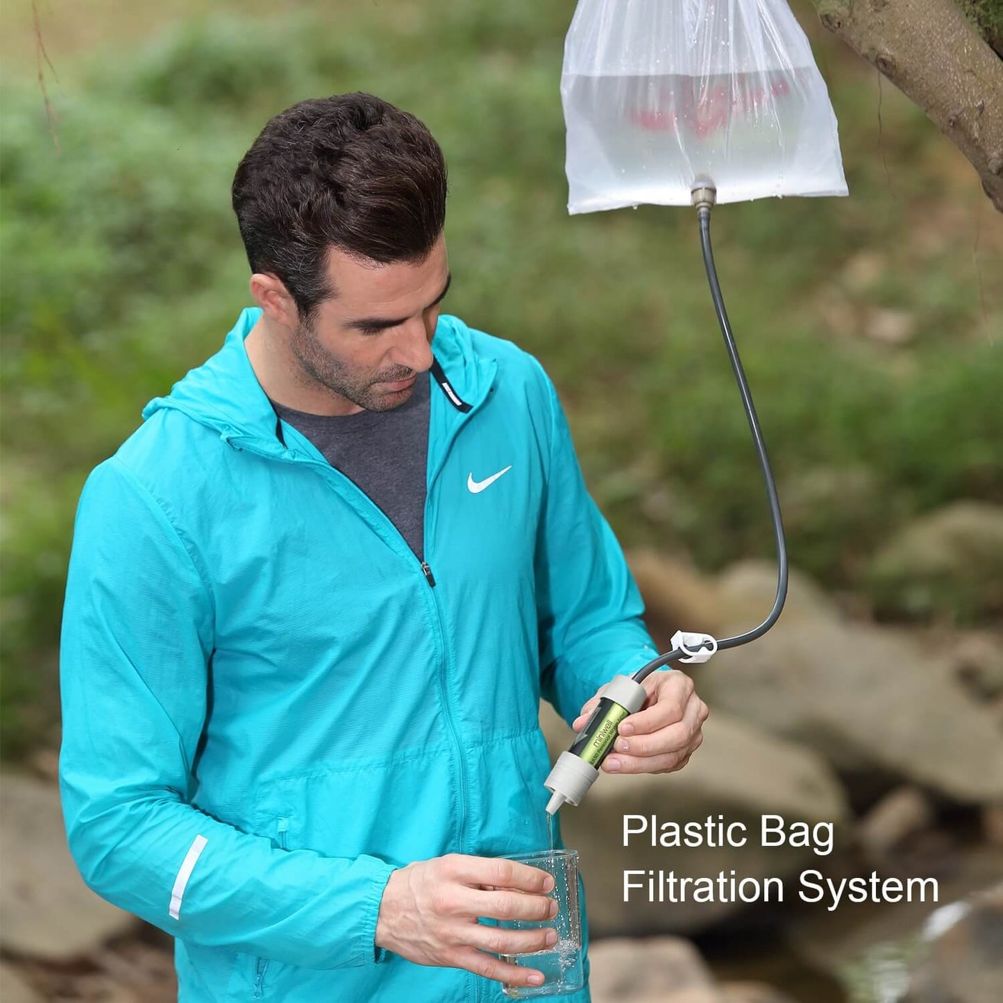 Stay hydrated and prepared with our outdoor camping water filter survival kit