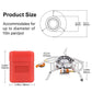 Suitable for various gas tanks with windproof gas burner