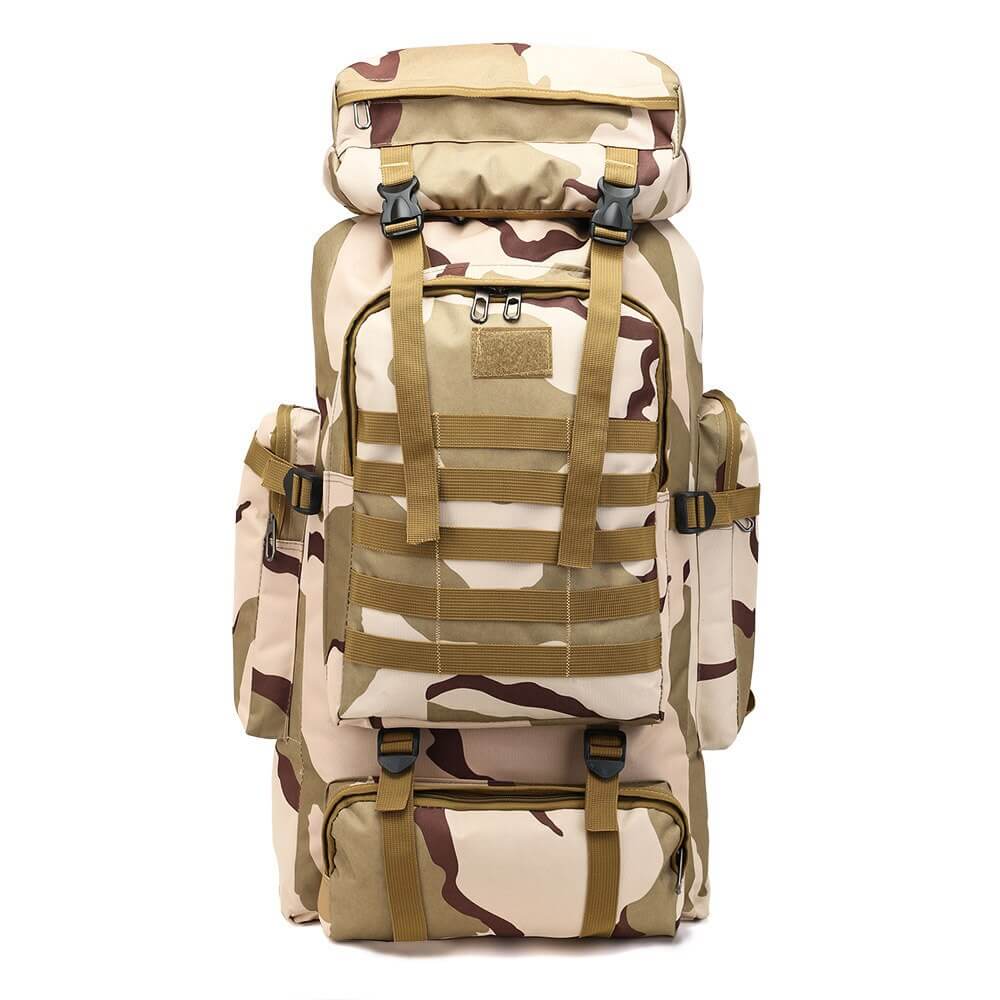 Durable construction of Voyager 80L backpack