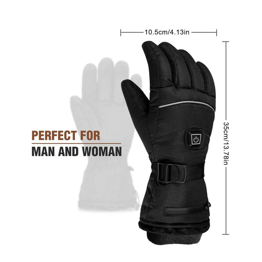 Nylon and cotton material for durability and comfort in electric heated gloves