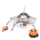 Fast boiling time with windproof gas burner