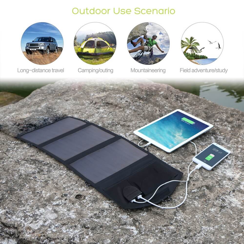 Eco-friendly solar panel for outdoor adventures