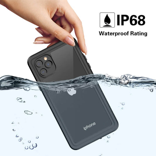AquaArmor case keeping an iPhone dry while underwater