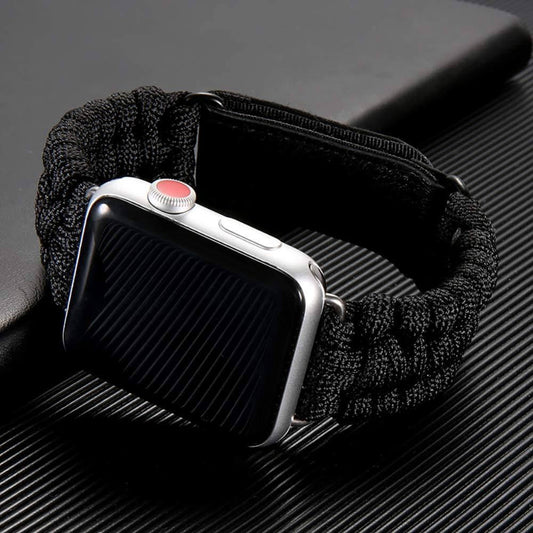 Black nylon strap for Apple Watch