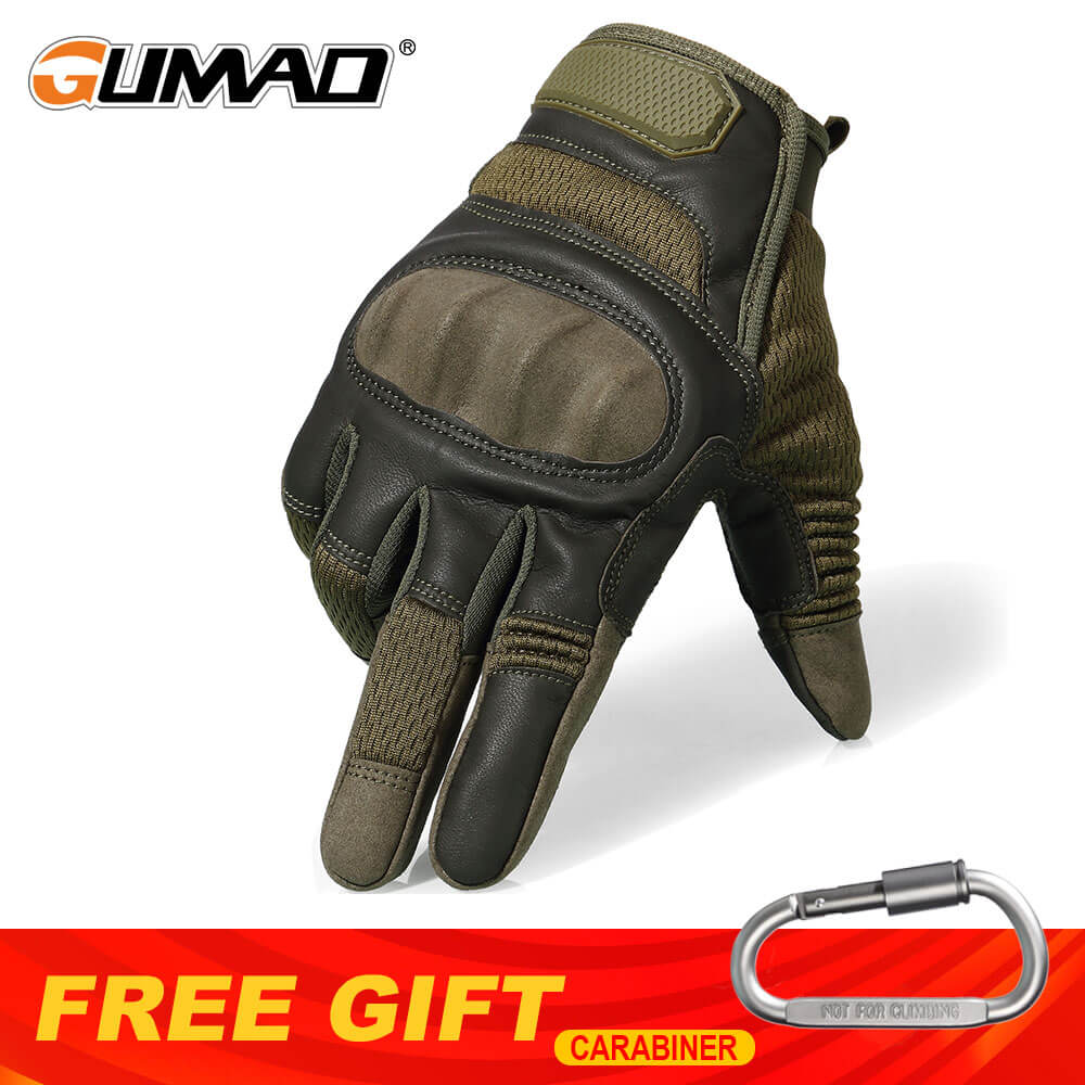 Durable and long-lasting gloves made with synthetic leather, microfiber, and nylon