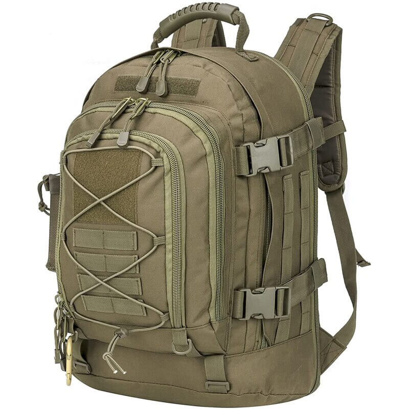 Multiple pockets for organization on Explorer 60L backpack