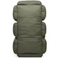 Tactical 90L backpack alongside camping or trekking gear
