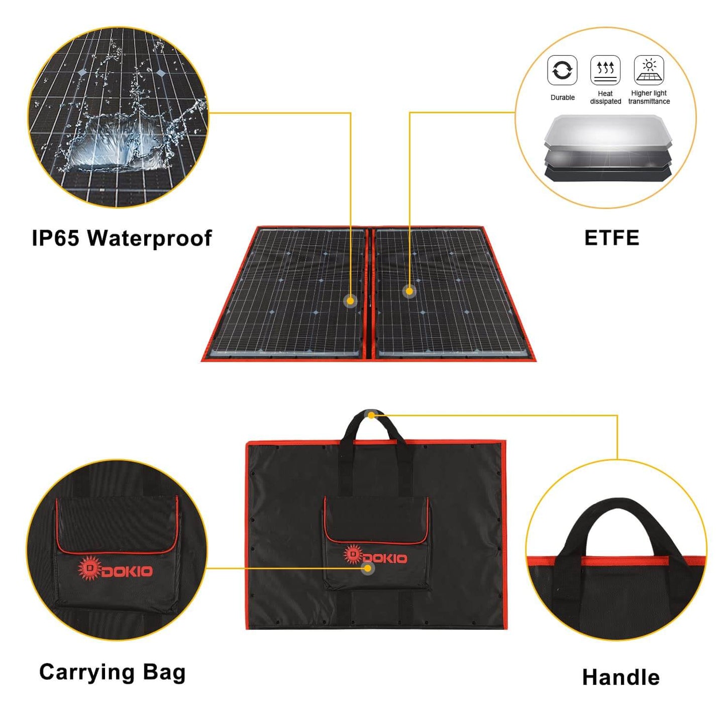 Eco-friendly and easy to set up foldable solar panel for on-the-go power solutions